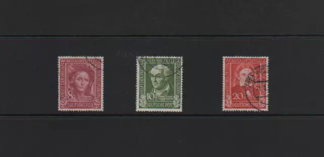 ALLEMAGNE RFA  3 timbres oblitérés de la 1ère série des bienfaiteurs