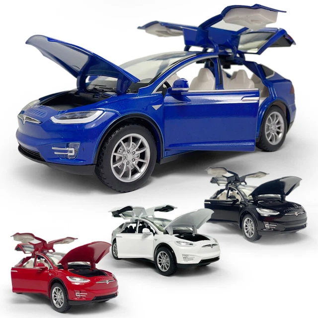 124 SCALE TESLA Model X 90D SUV Model Car Diecast Metal Toy Vehicle