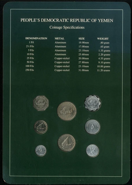 Yemen: Coin Sets of All Nations 1964-1984 - UNC 2