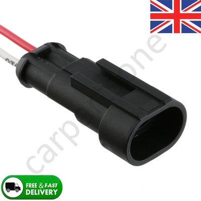 FIAT Dobl Nebbia Estensione Cablaggio Telaio Lato Maschio Connettore 2 Pin 