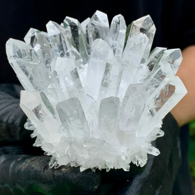 New Find White Phantom Quartz Crystal Cluster Mineral Specimen Healing