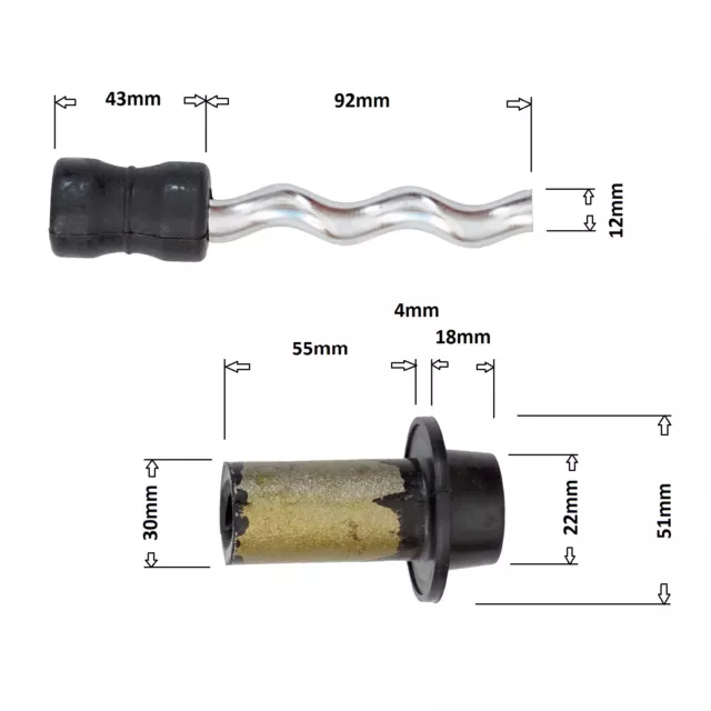 Rotor Stator f. 3" Tiefbrunnenpumpe Fördergruppe Schnecke Mantel Brunnenpumpe