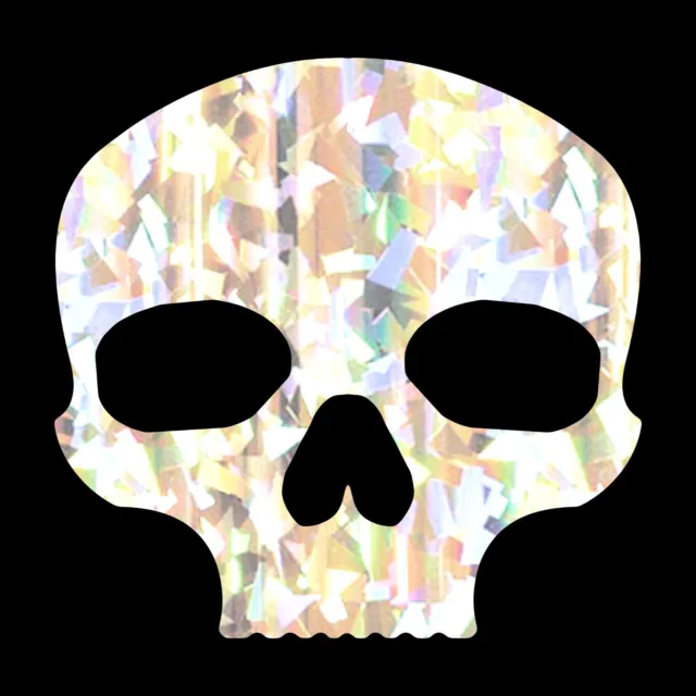 Skull Sticker - Custom Skull Decal - Select Chrome Color and Size