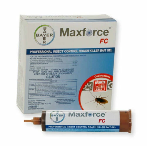 4 tubes Maxforce FC Cockroach German Roach Control Bait Gel