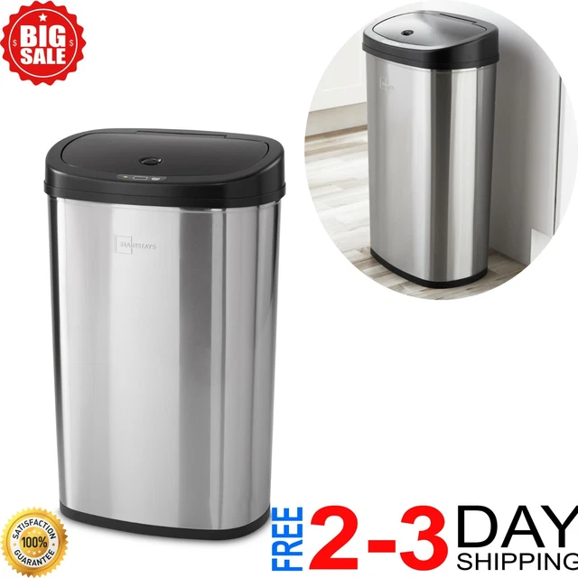 Rubbermaid® Commercial Designer Line Silhouettes Waste Receptacle, 22.5 gal, Steel, Silver Metallic ; Non-Stock Item - Extended Delivery Time | PR Chemical & Paper Supply