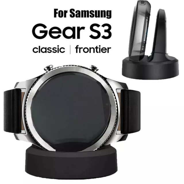 Wireless Charging Dock Charger Cradle For SAMSUNG Gear S2 S3 Galaxy watch