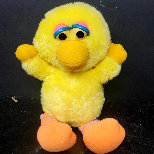 HASBRO SOFTIES SESAME Street Baby Big Bird Plush Stuffed Doll Toy 12" £