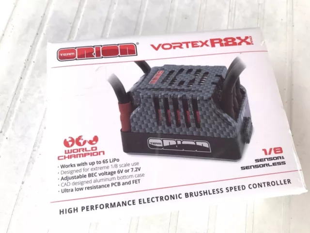ORION Vortex R8 Pro X Brushless ESC (220A, 2-6S) NEUF Corsatec/Hobbywing/Corally