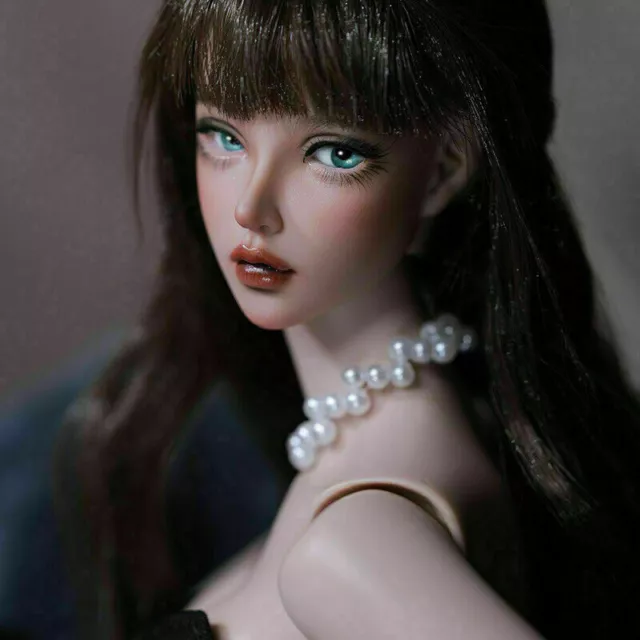 Bambola BJD 1/4 resina nuda corpo femminile bambola con occhi aperti trucco viso ragazze REGALO