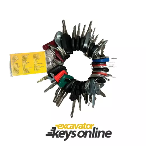 50 Excavator Key Ultimate Master  Set of 50 plant Keys  FREE EXPRESS POSTAGE