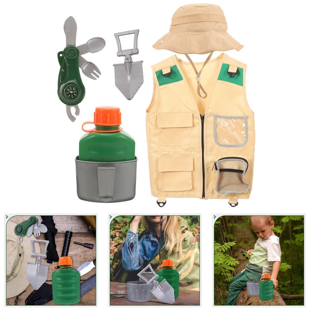 Chapeau D'explorateur De Camping Pour Enfants Gilet D'enfant Déguisements