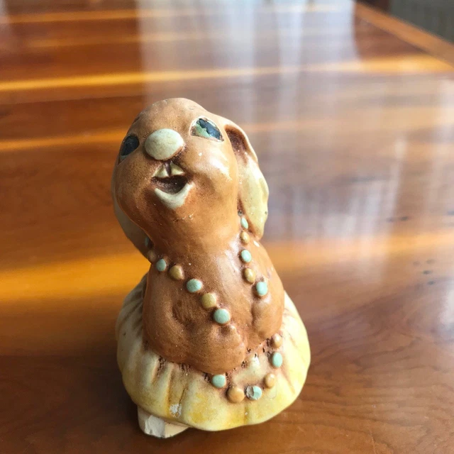 TINKERWARE Lulu BUNNY RABBIT Hand Painted John Valentine 2.5"