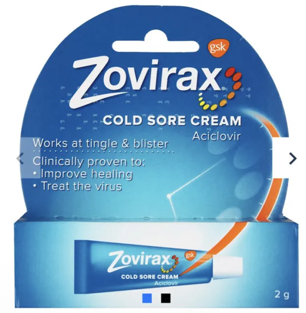Zovirax cold sore cream 2g