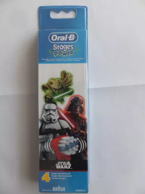 4x Oral B Star Wars  KIDS Aufsteckbürsten  Ersatzbürsten Oralb