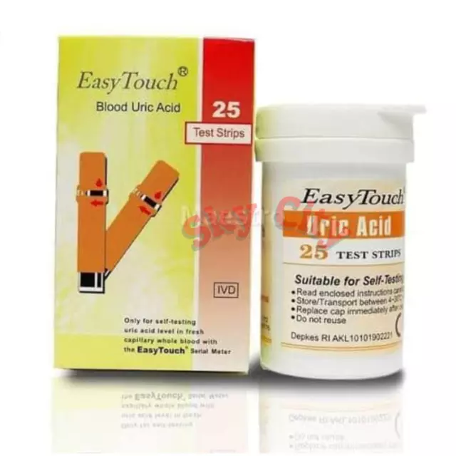 EasyTouch Easy Touch Blood Uric Acid Test Strips - 1 Box @ 25 Strips