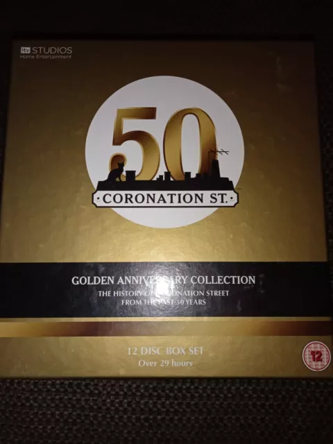 coronation street golden anniversary collection dvd 12 disc set watched once VGC