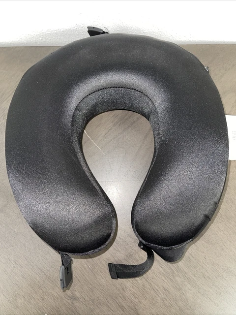 Memory Foam U Shaped Travel Sleep Pillow Neck Support Cushion Black NWOT