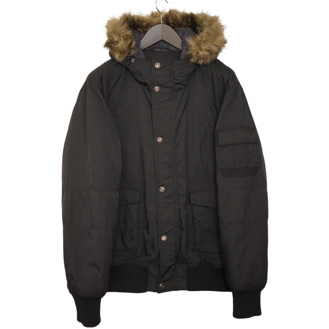 Uomo Helly Hansen Giacca Traspirante Inverno Cappuccio Nero Pieno Zip Taglia L