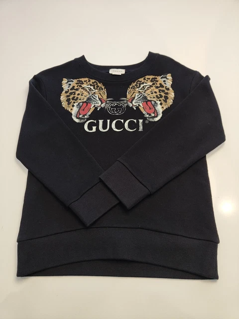 FELPA GUCCI BAMBINI Bambini Nero Motivo Tigre Incontaminata EUR 65 45 PicClick IT
