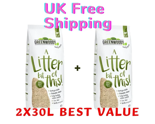 Greenwoods natural online clumping cat litter