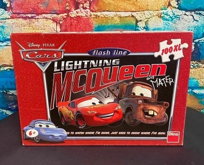 DISNEY PIXAR CARS Flash Line Lightning McQueen & Mater Puzzle - 100 XL ...