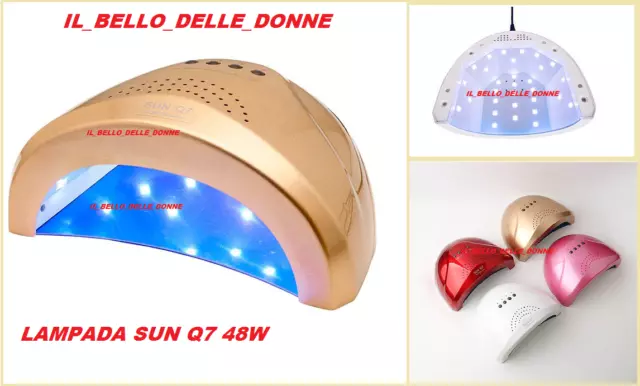 Lampada 48W Uv/Led Sun Q7 Unghie Colata Ricostruzione Acrilico Lampada Estetica