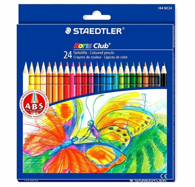 Staedtler Noris Club Coloured Pencils - Assorted - 24 Pack