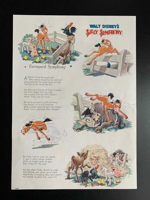 RARE VINTAGE 1930S Walt Disney Silly Symphony Comic £20.23 PicClick UK