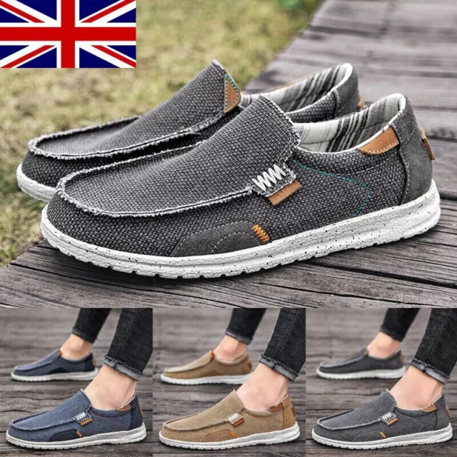 Mens Casual Loafers Driving Boat Plimsole Deck Shoes Slip On Pumps Moccasin Size