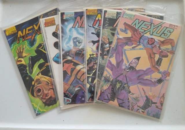 Lot of6 Nexus First Comics #18-22,24 1986 Boarded &bagged UNREAD ☆ Free Shipping