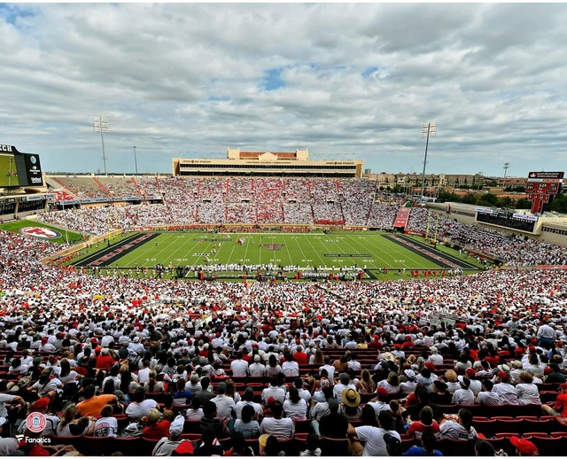Texas Tech Red Raiders Unsigned Jones AT&T Stadium Photograph