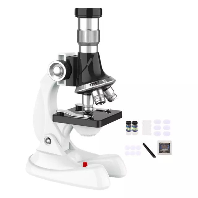 Microscope pour enfants, kits de tiges de grossissement 1200x pour enfants