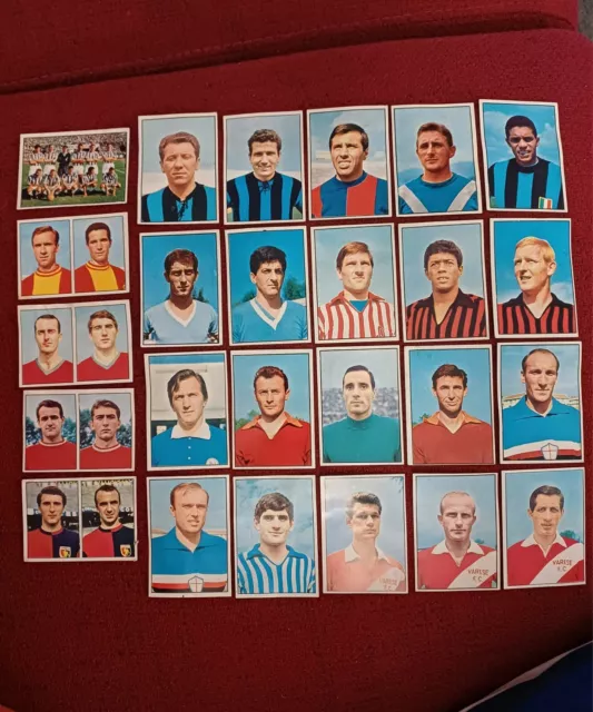 LOTTO 25 Figurine per album Calciatori Panini 1965 - 1966 • Da recupero...Leggi: