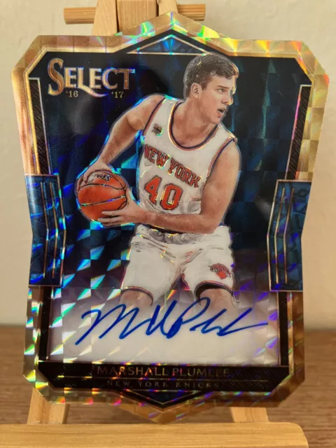 Marshall Plumlee Nba 2016-17 Select Die Cut Rookie Auto Mosaic #/10,Knicks,Bucks