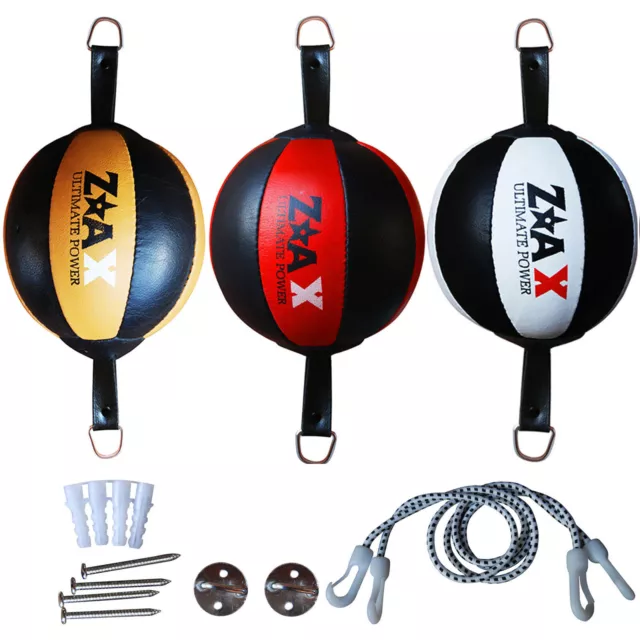 Leather Double End Ball Boxing Training Speedball Floor To Ceiling Punchball