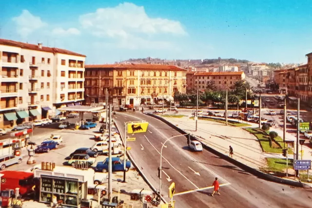 Cartolina - Ancona - Piazza Ugo Bassi - 1970 ca.