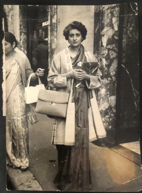 Original Press Photo Indira Gandhi