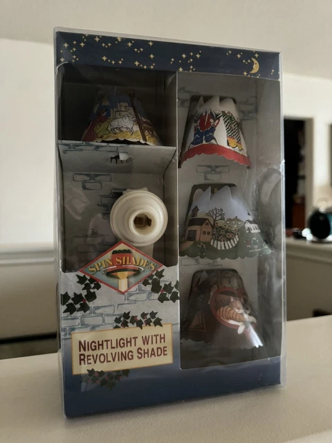 VINTAGE SPIN SHADES Nightlight Revolving Season Shades Christmas