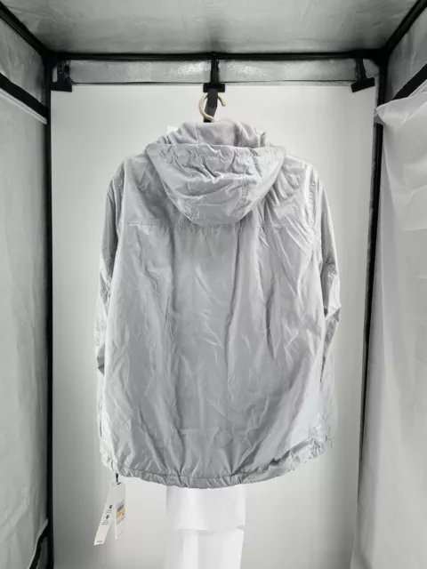 Calvin Klein Mens Trench Coat Medium CM234687 Gray Hooded Soft Shell Waterproof 2