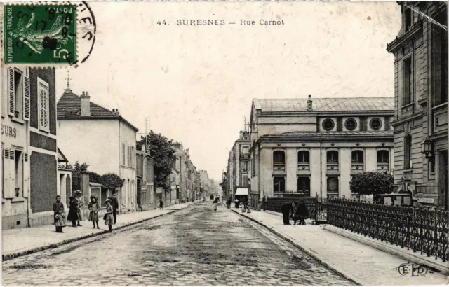 CPA Suresnes Rue Carnot (1314962)