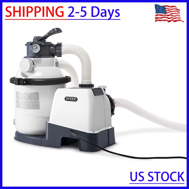 INTEX 26643EG SX1500 Krystal Clear Sand Filter Pump for Above Ground