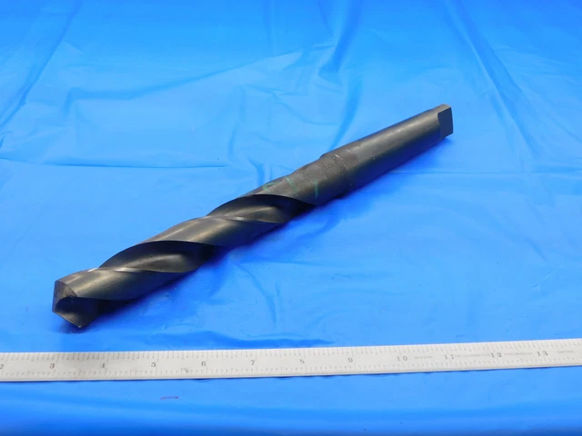 Usa Made 1 1/8 O.d. Hss Twist Drill Bit Morse Taper #4 Shank 1.125 Mt4