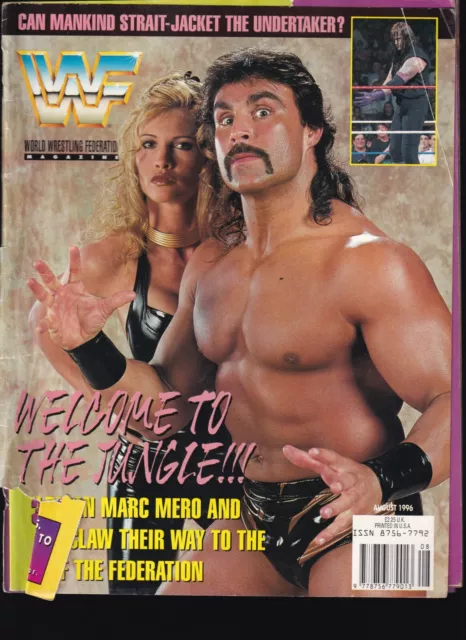 WWF Magazine August 1996 Sable Wildman Mark Mero Mankind Undertaker Mr Perfect