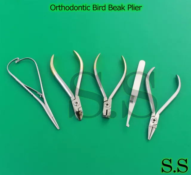 Orthodontic Bird Beak Plier Hard Wire Cutter Distal End Mathieu Bracket DN-2027