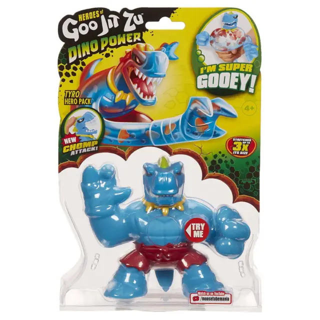 Heroes of Goo Jit Zu Dino Power S3 - Tyro - Stretchy Action Figure