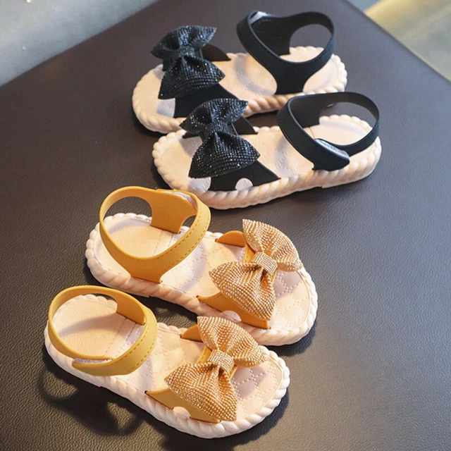 Sandali piatti fiori ragazze estate bambino bambini vacanze principessa taglia 8