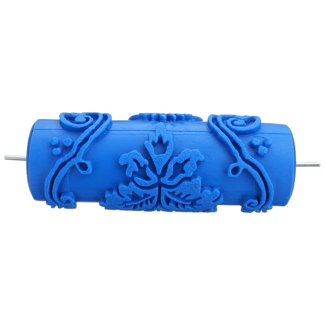 5 pulgadas hágalo usted mismo para decoración de pared empática patrón de flores rodillo de pintura