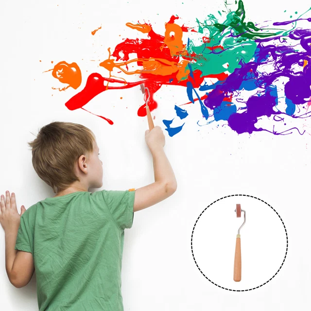 Suministros de artesanía para hacer rodillo manual impresión tinta tela dura