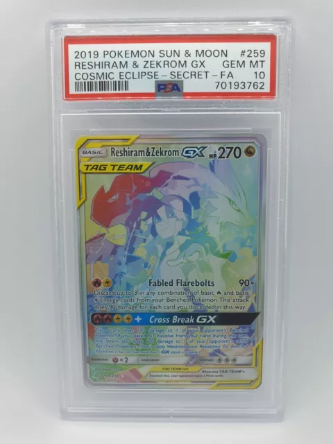 Reshiram & Zekrom GX (222/236) [Sun & Moon: Cosmic Eclipse]