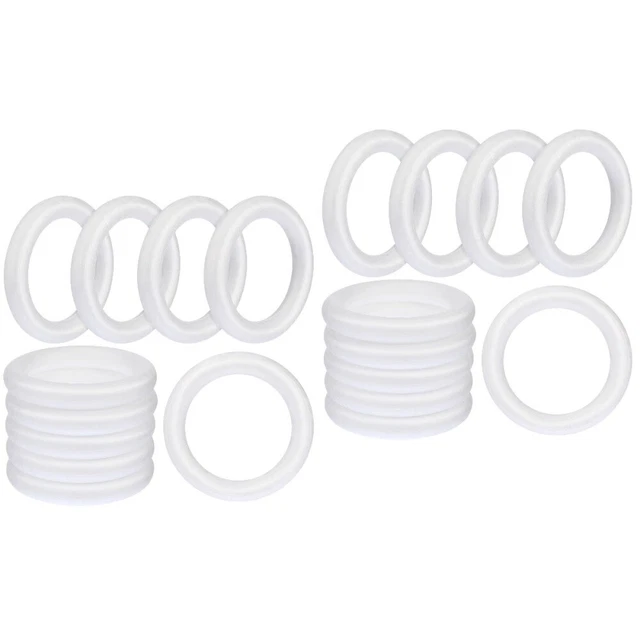 20 piezas Material de pintura artística en blanco Accesorios decorativos hágalo usted mismo redondos